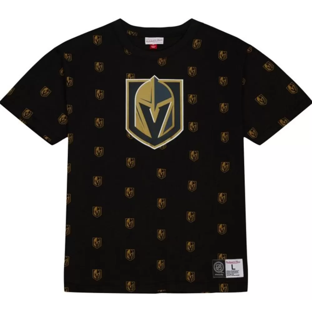 Apparel Mitchell & Ness T-Shirts & Tops-Aop S/S Top Vegas Golden Knights