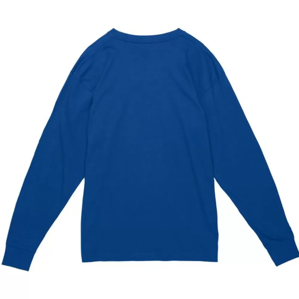 Apparel Mitchell & Ness T-Shirts & Tops-Arched Logo Lockup Slub Ls Tee University Of Kentucky