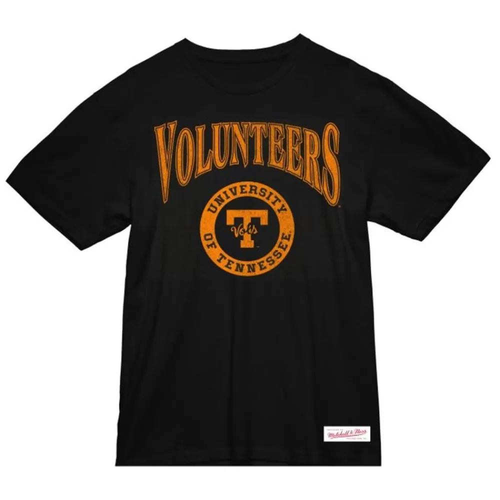 Apparel Mitchell & Ness T-Shirts & Tops-Arched Logo Lockup Slub Tee University Of Tennessee