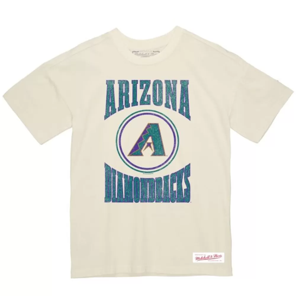 Apparel Mitchell & Ness T-Shirts & Tops-Arched Logo Slub Tee Arizona Diamondbacks