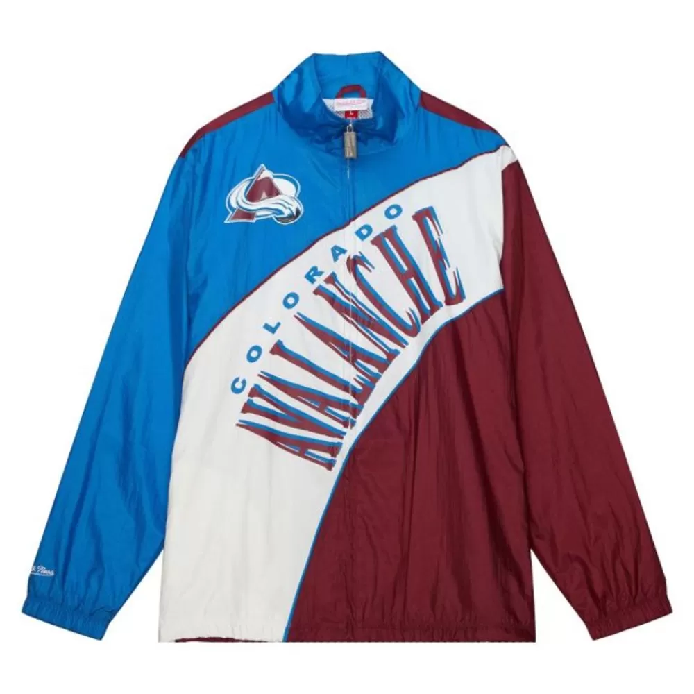 Apparel Mitchell & Ness Jackets & Outerwear-Arched Retro Lined Windbreaker Colorado Avalanche