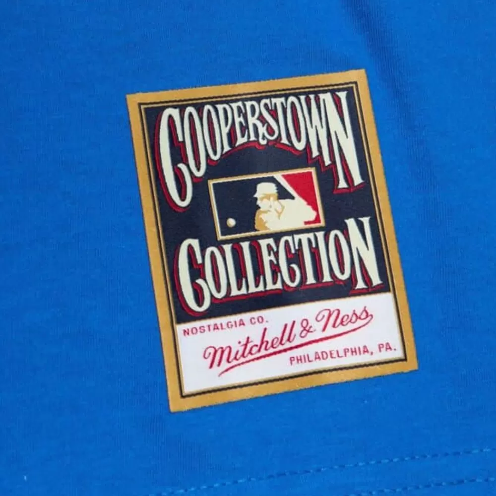 Apparel Mitchell & Ness T-Shirts & Tops-Arched Vintage Logo Tee Los Angeles Dodgers