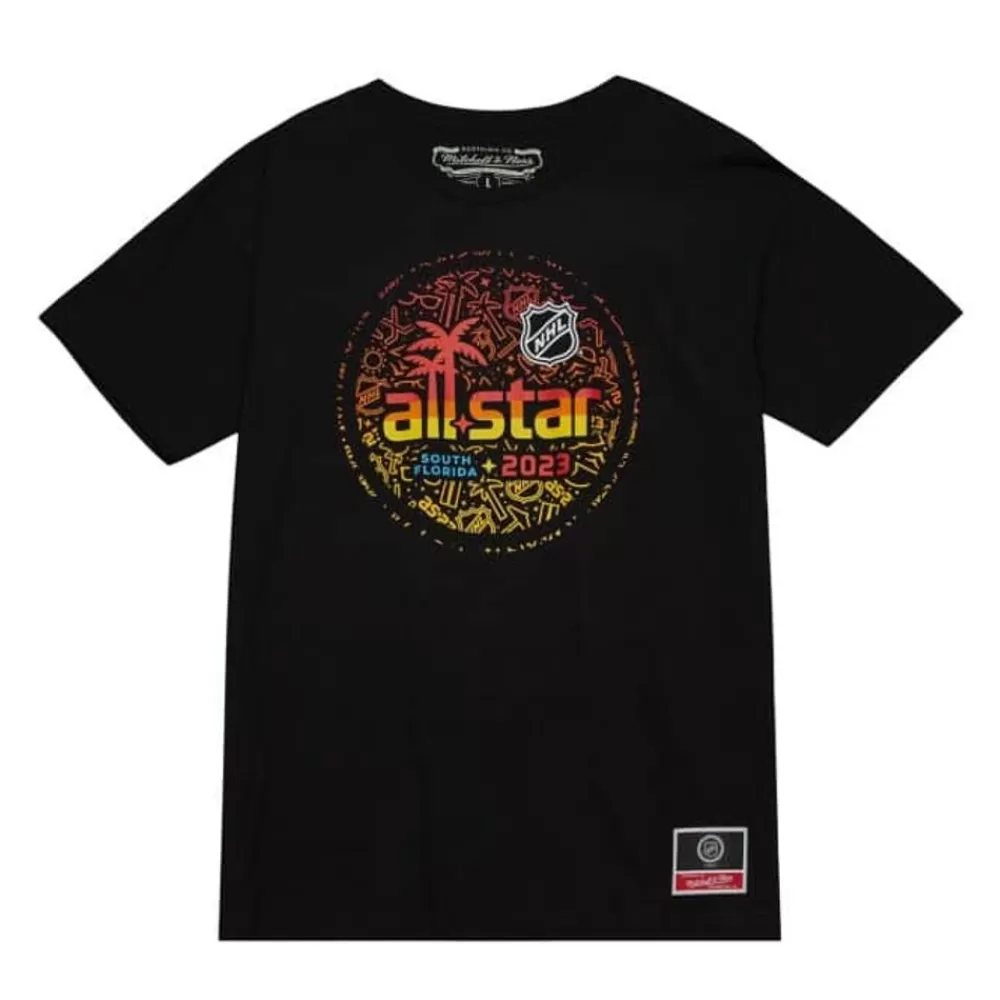 Apparel Mitchell & Ness T-Shirts & Tops-Asg Circle Doodle Tee All Star
