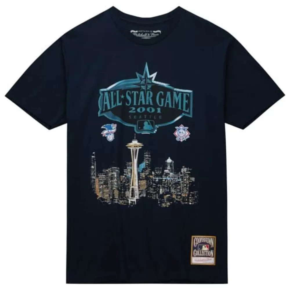 Apparel Mitchell & Ness T-Shirts & Tops-Asg City Skyline Tee Mlb All-Star 2001