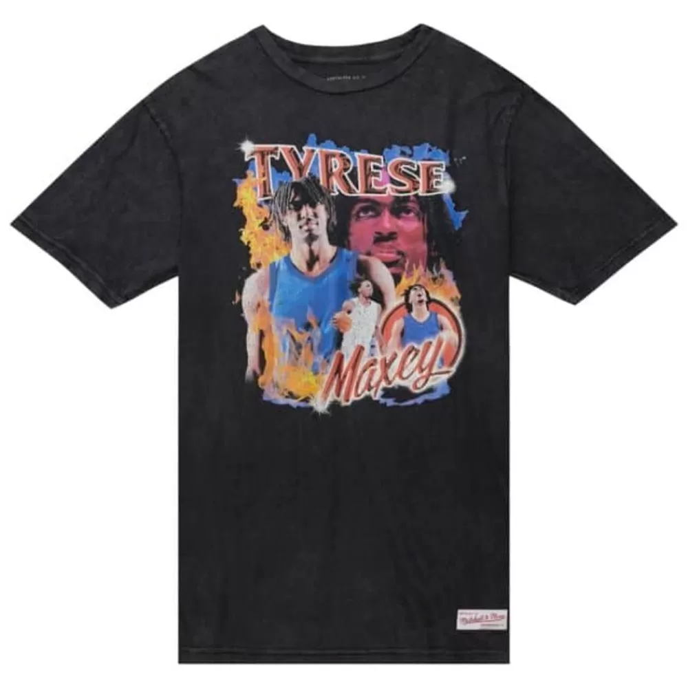 Apparel Mitchell & Ness T-Shirts & Tops-Asg Concert Tee Players Association Tyrese Maxey