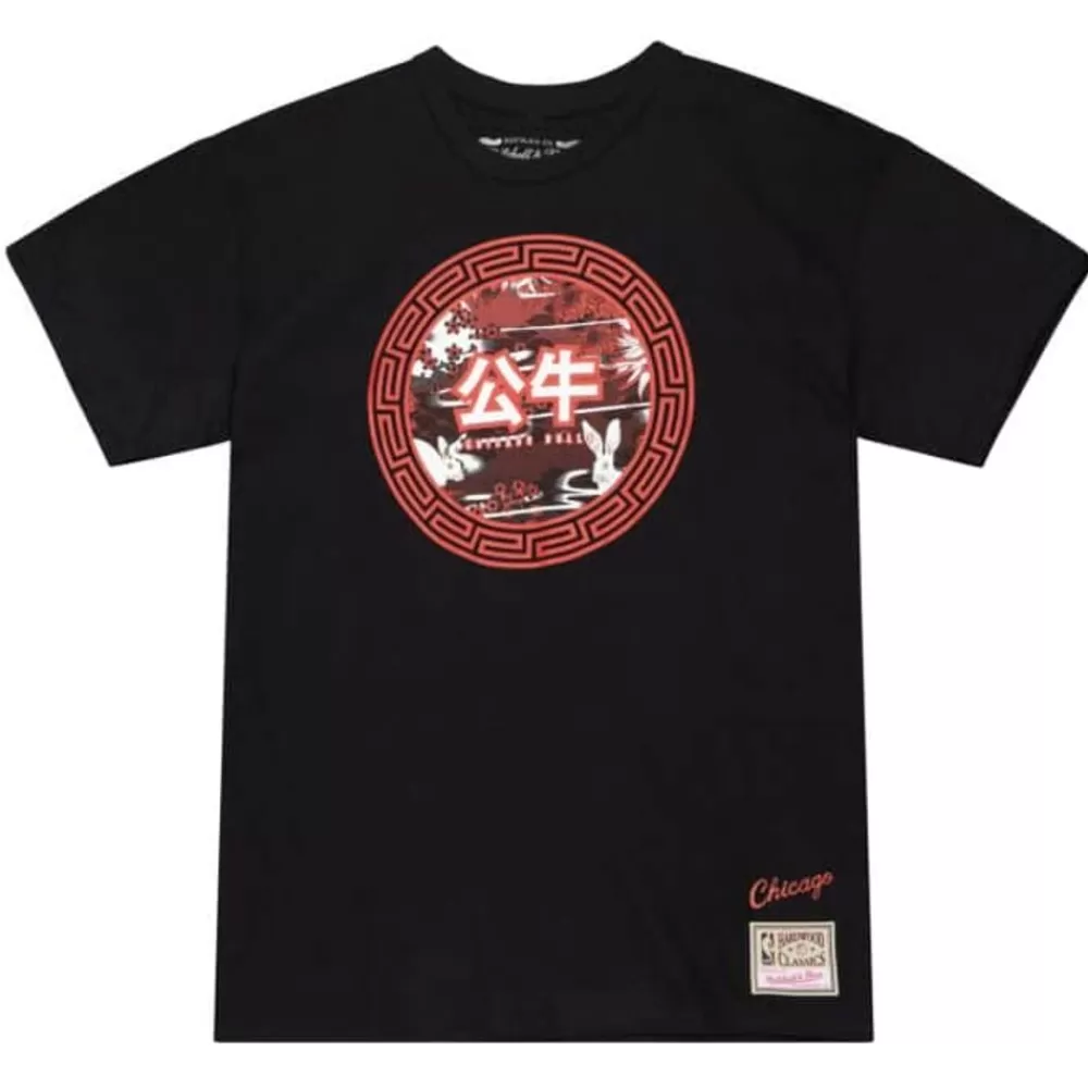 Apparel Mitchell & Ness T-Shirts & Tops-Asian Heritage Ss Tee 5.0 Chicago Bulls
