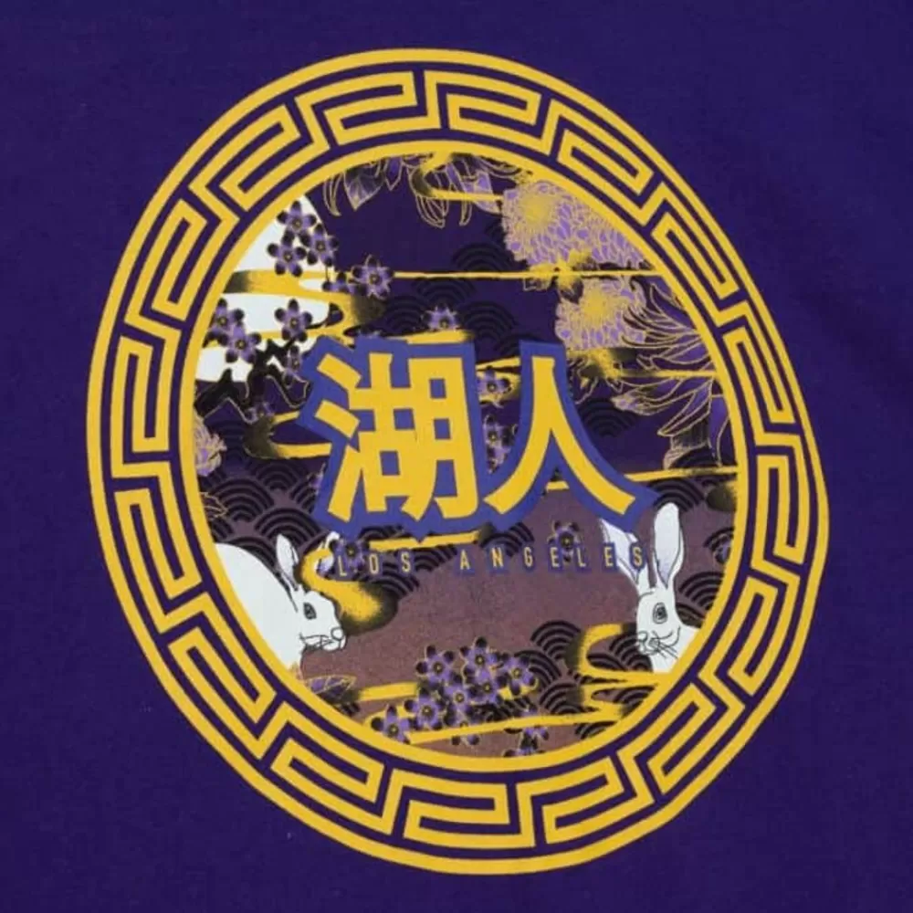 Apparel Mitchell & Ness T-Shirts & Tops-Asian Heritage Ss Tee 5.0 Los Angeles Lakers