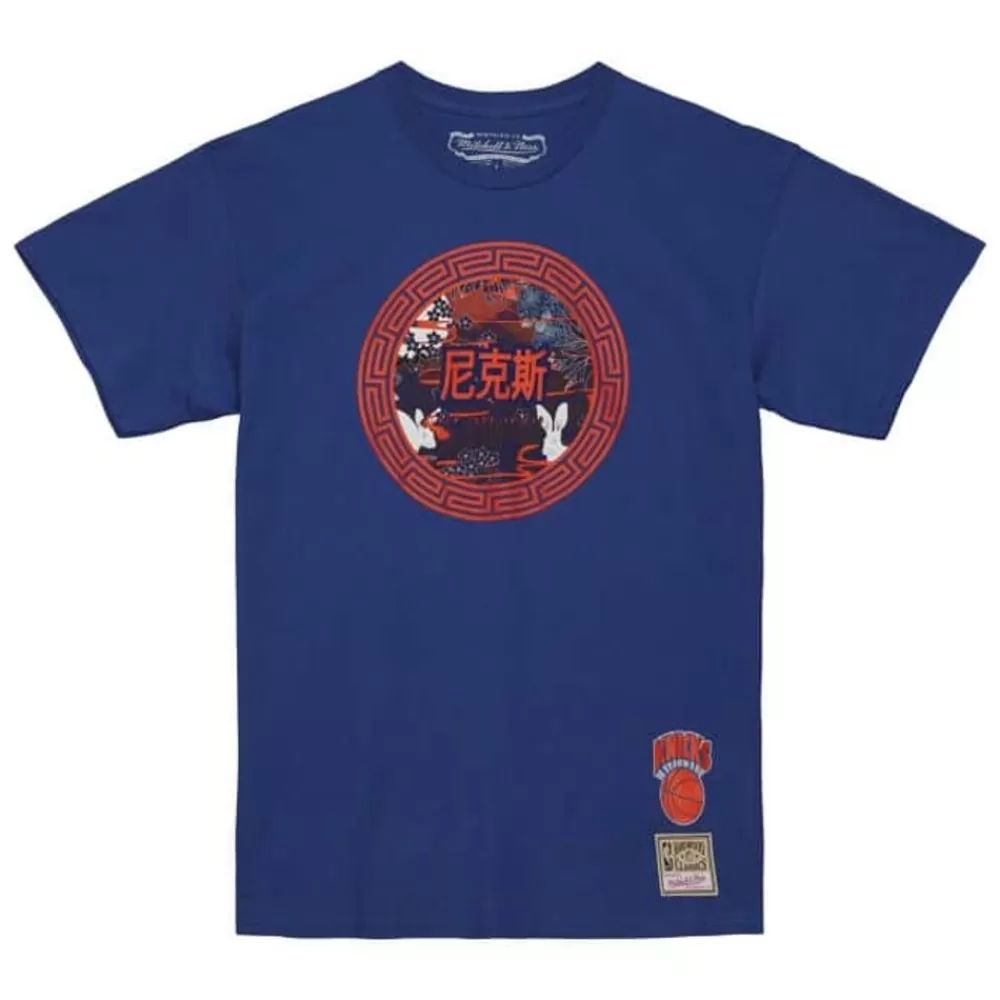 Apparel Mitchell & Ness T-Shirts & Tops-Asian Heritage Ss Tee 5.0 New York Knicks