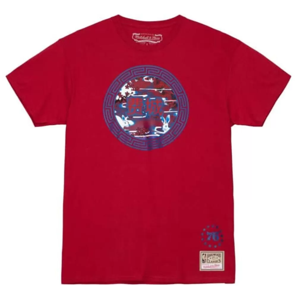 Apparel Mitchell & Ness T-Shirts & Tops-Asian Heritage Ss Tee 5.0 Philadelphia 76Ers