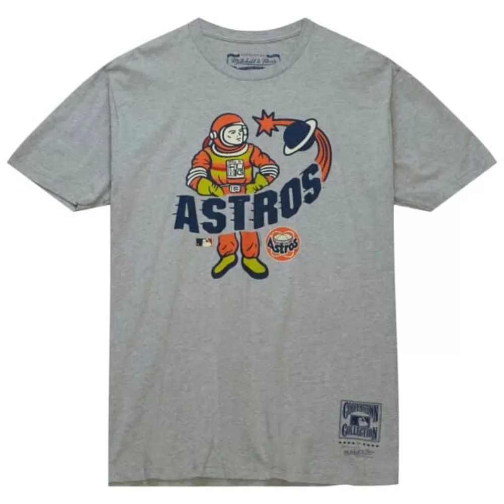Apparel Mitchell & Ness T-Shirts & Tops-Astro-Naught Tee Houston Astros