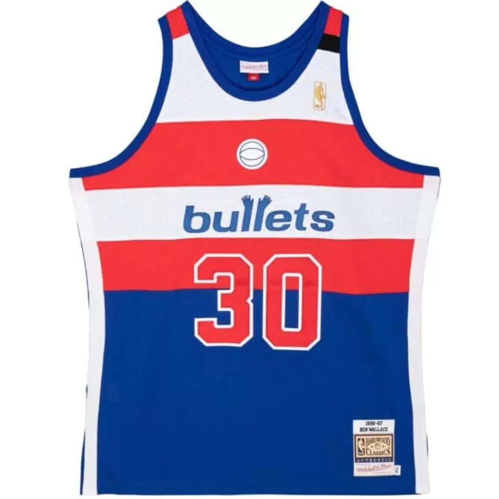 Jerseys Mitchell & Ness -Authentic Ben Wallace Washington Bullets 1996-97 Jersey