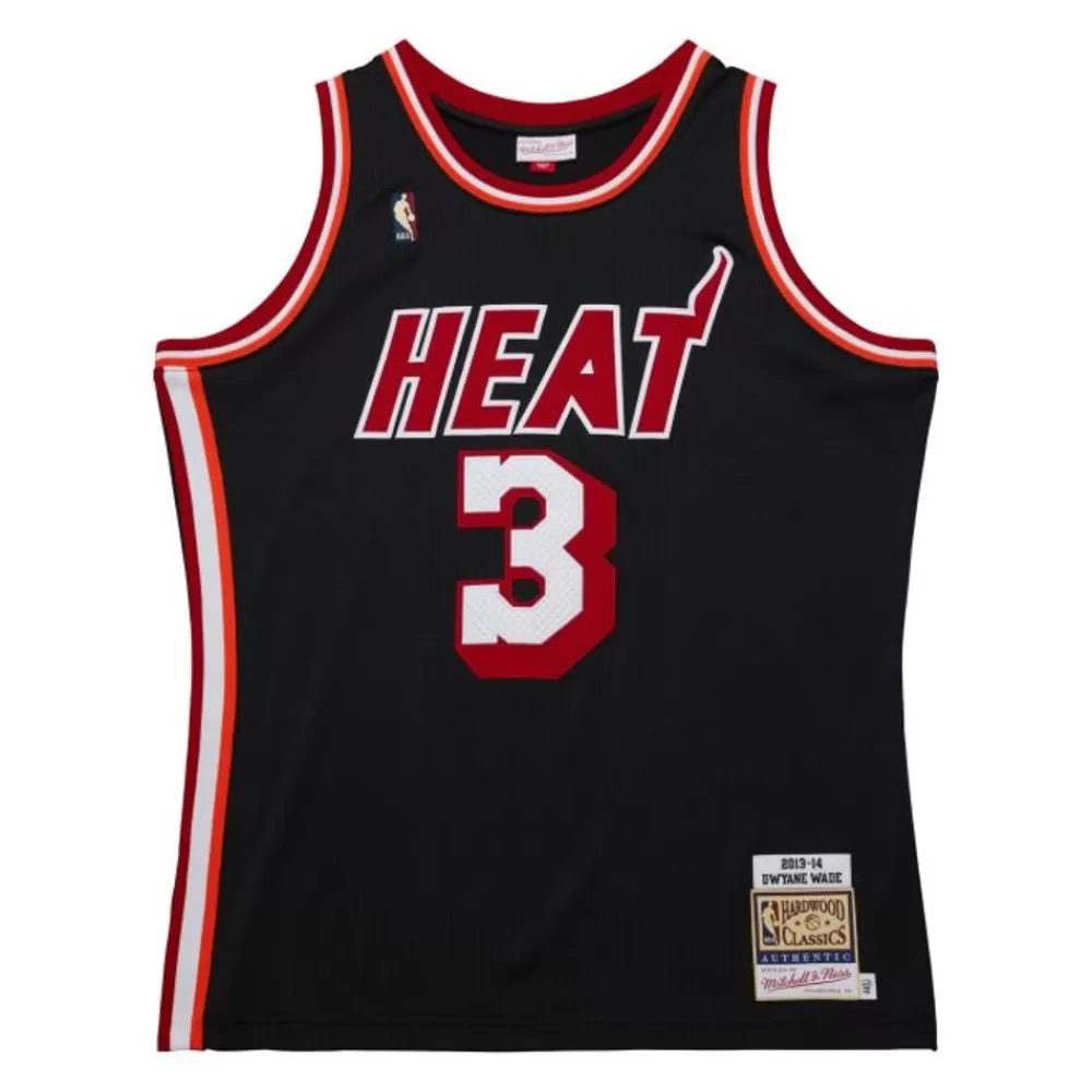 Jerseys Mitchell & Ness -Authentic Dwyane Wade Miami Heat Dark Hwc 2013-14 Jersey