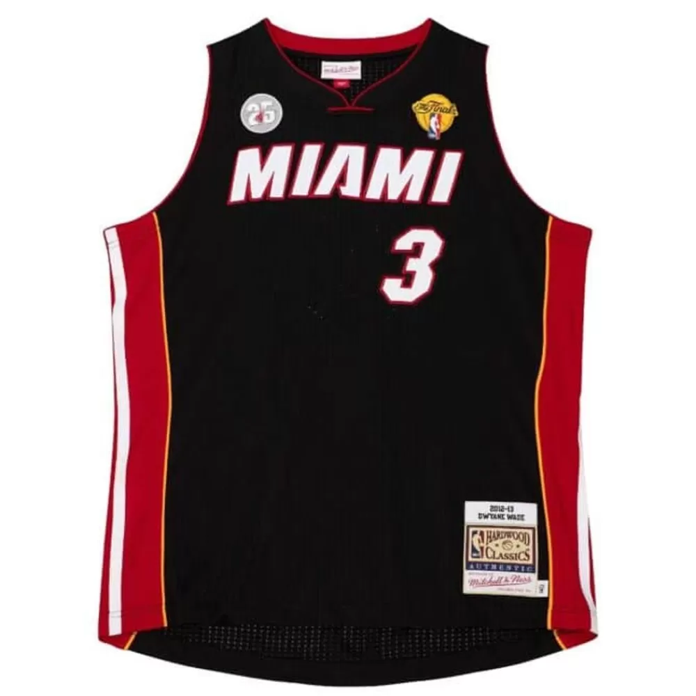 Jerseys Mitchell & Ness -Authentic Dwyane Wade Miami Heat Road Finals 2012-13 Jersey