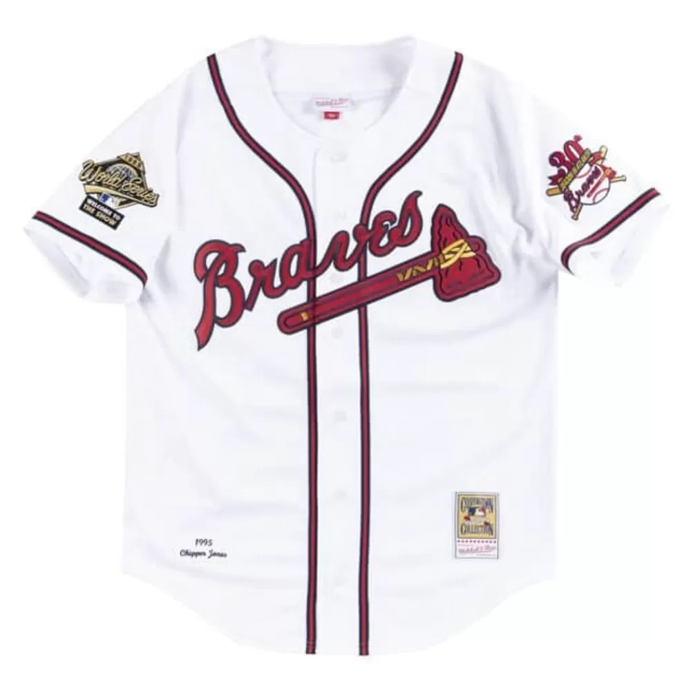 Jerseys Mitchell & Ness -Authentic Jersey Atlanta Braves Home 1995 Chipper Jones