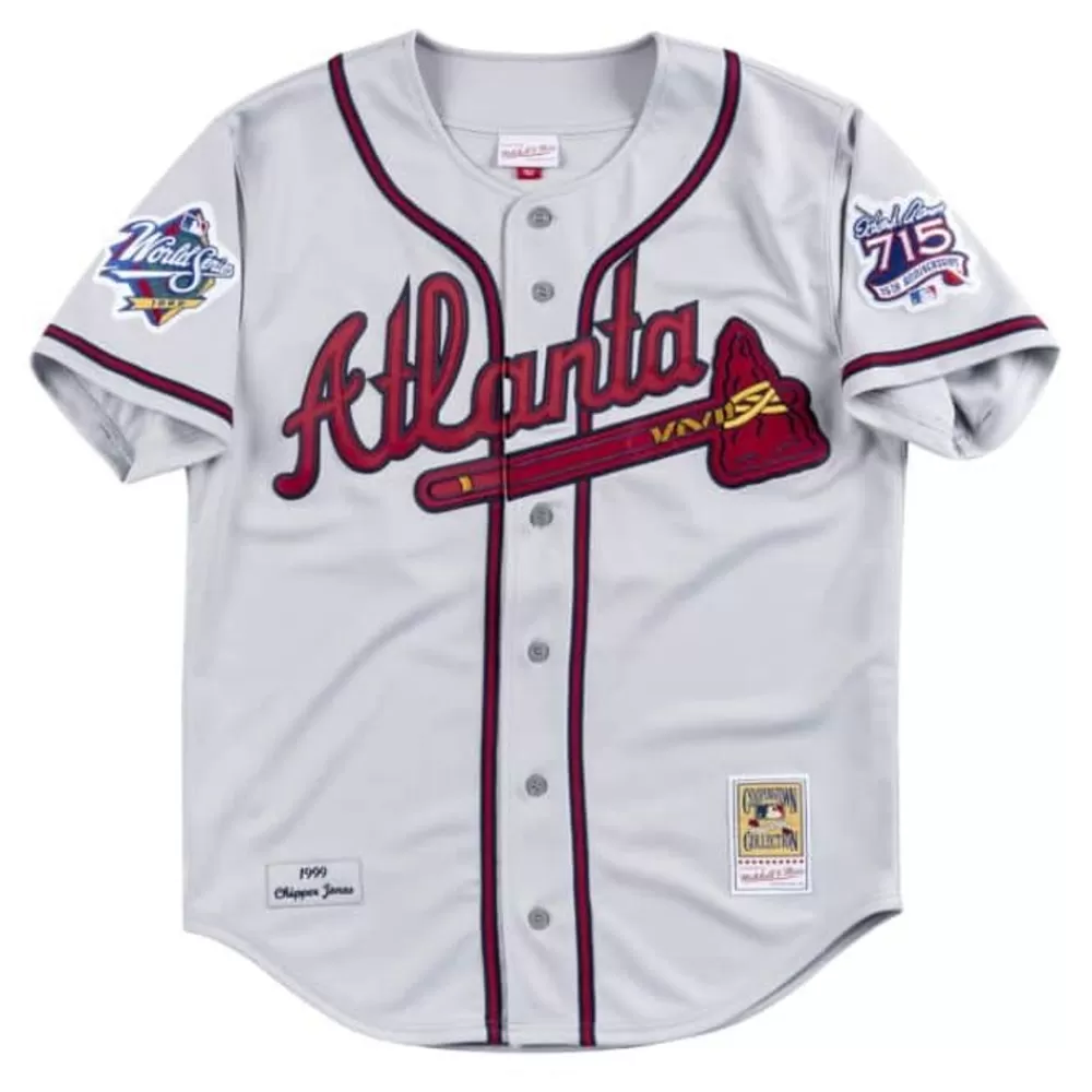 Jerseys Mitchell & Ness -Authentic Jersey Atlanta Braves Road 1999 Chipper Jones