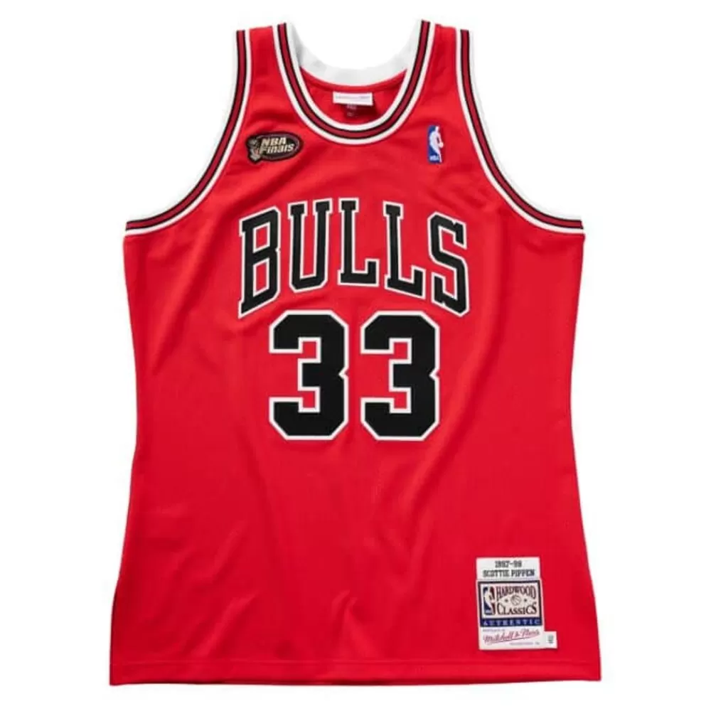 Jerseys Mitchell & Ness -Authentic Jersey Chicago Bulls Road Finals 1997-98 Scottie Pippen