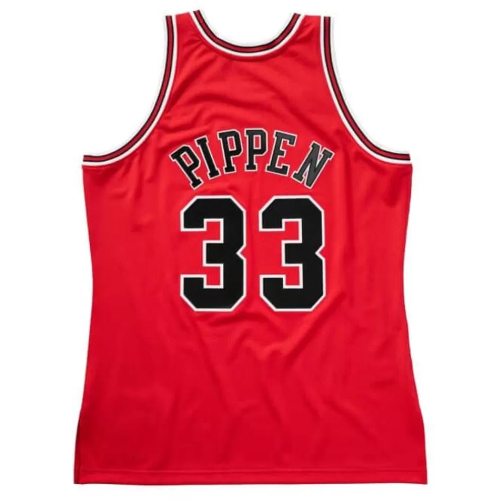 Jerseys Mitchell & Ness -Authentic Jersey Chicago Bulls Road Finals 1997-98 Scottie Pippen