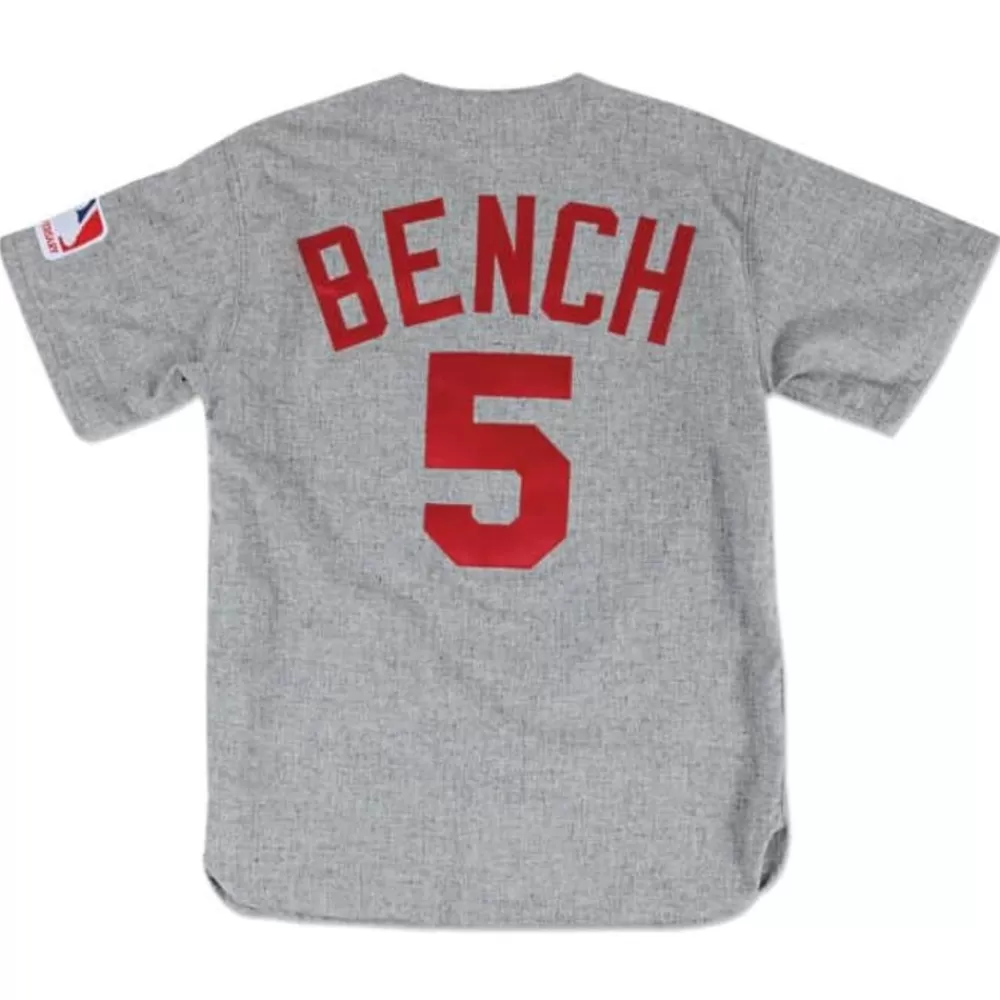 Jerseys Mitchell & Ness -Authentic Jersey Cincinnati Reds Road 1969 Johnny Bench