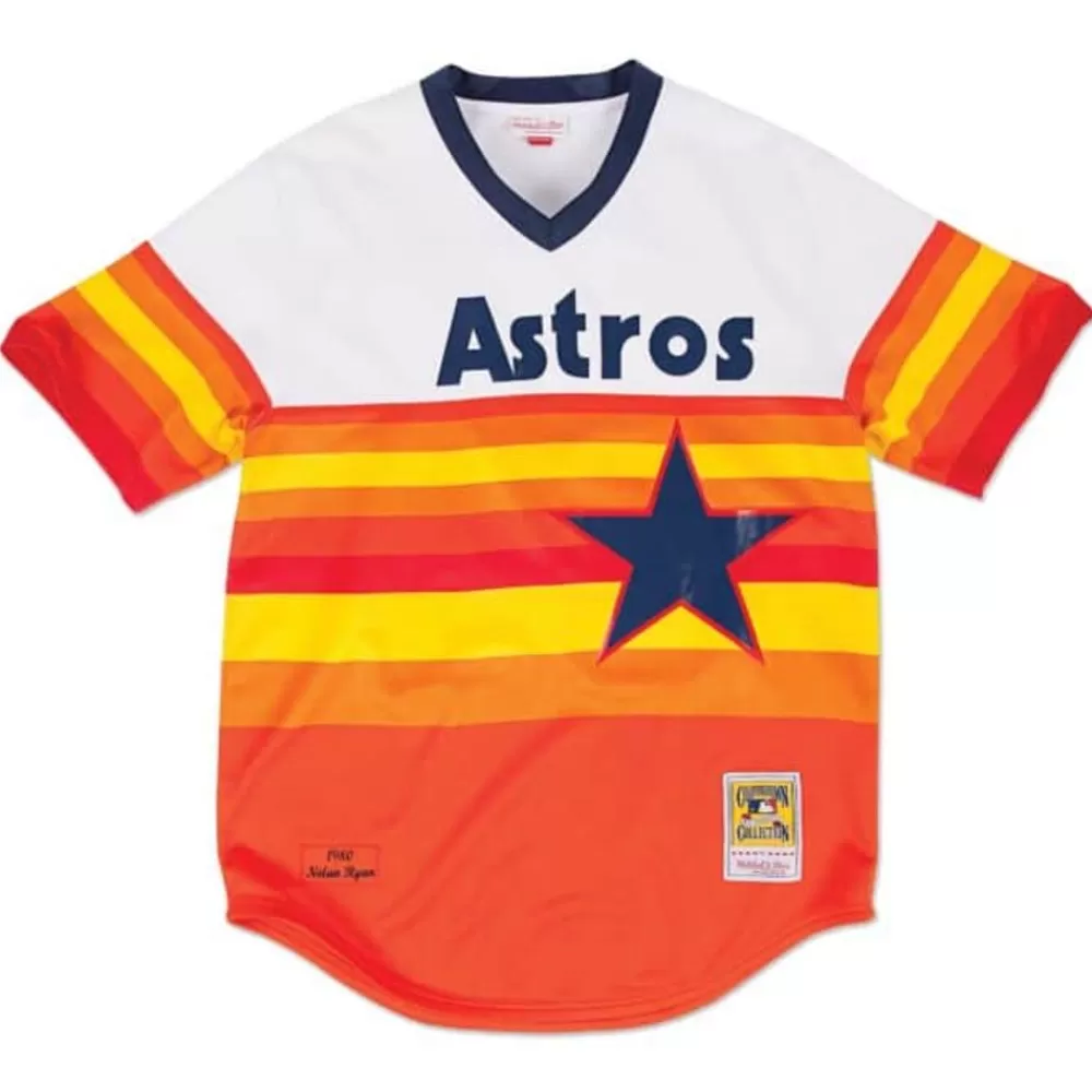 Jerseys Mitchell & Ness -Authentic Jersey Houston Astros Home 1980 Nolan Ryan