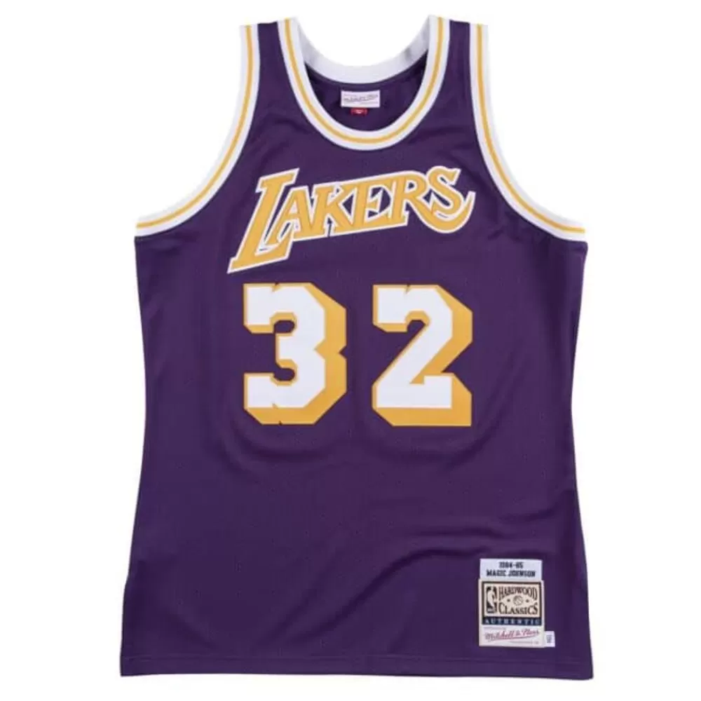 Jerseys Mitchell & Ness -Authentic Jersey Los Angeles Lakers Road 1984-85 Magic Johnson