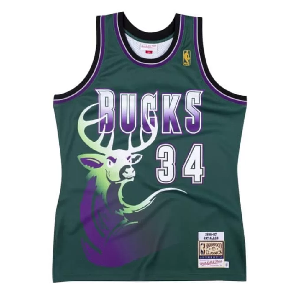 Jerseys Mitchell & Ness -Authentic Jersey Milwaukee Bucks Alternate 1996-97 Ray Allen