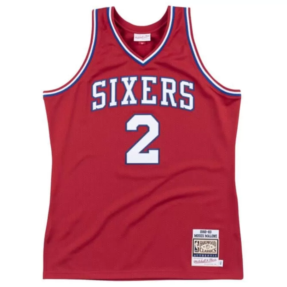 Jerseys Mitchell & Ness -Authentic Jersey Philadelphia 76Ers 1982-83 Moses Malone