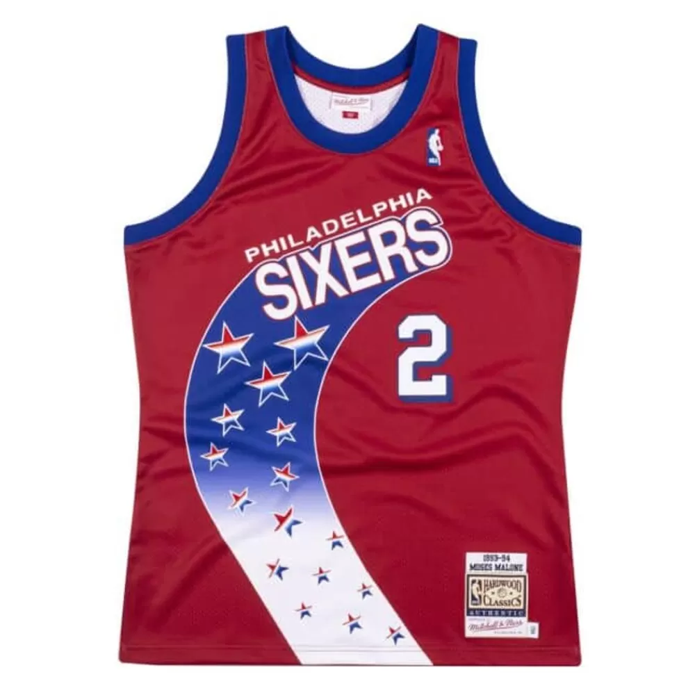 Jerseys Mitchell & Ness -Authentic Jersey Philadelphia 76Ers 1993-94 Moses Malone