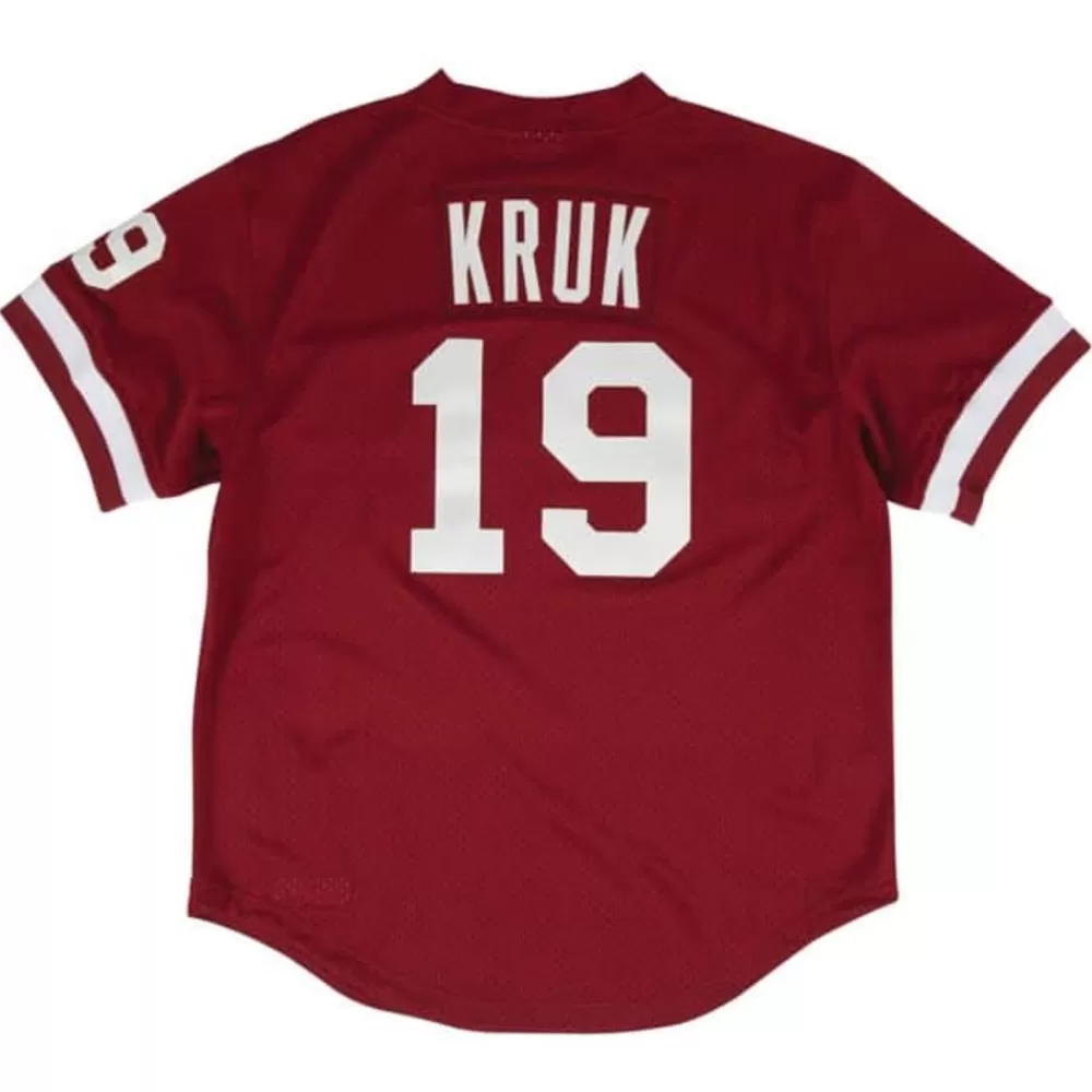 Jerseys Mitchell & Ness -Authentic John Kruk Philadelphia Phillies 1991 Pullover Jersey