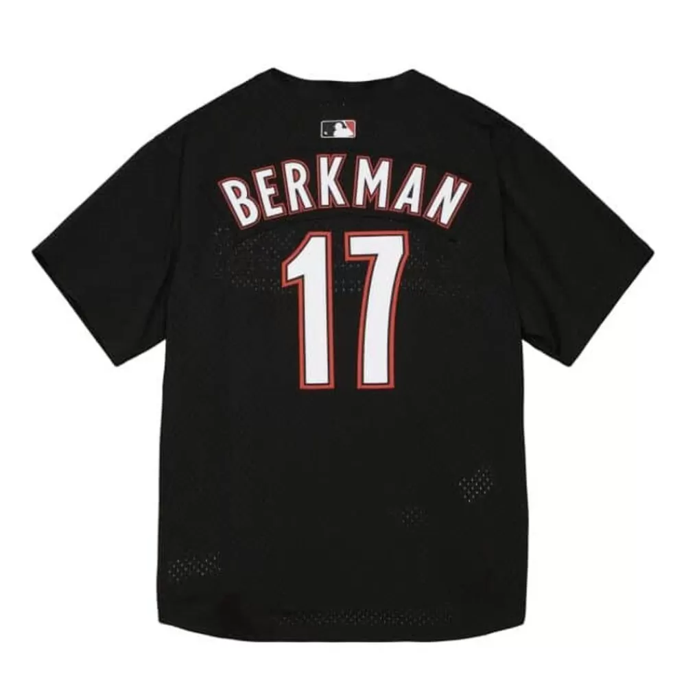 Jerseys Mitchell & Ness -Authentic Lance Berkman Houston Astros 2002 Bp Jersey