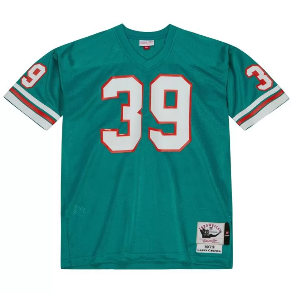 Jerseys Mitchell & Ness -Authentic Larry Csonka Miami Dolphins Dark 1973 Jersey