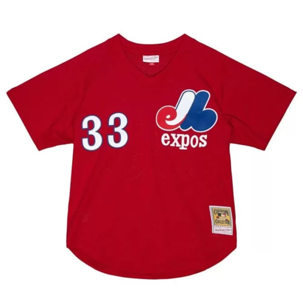 Jerseys Mitchell & Ness -Authentic Larry Walker Montreal Expos 1989 Pullover Jersey