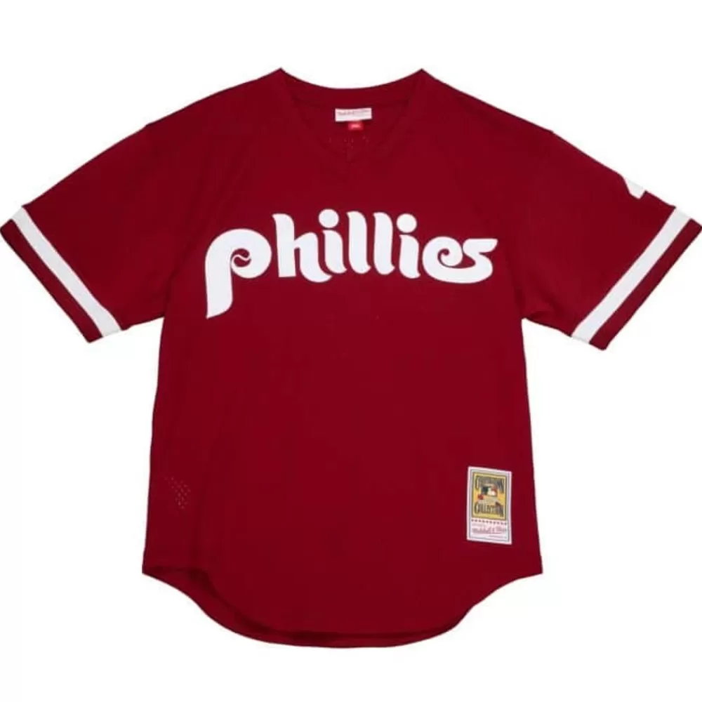 Jerseys Mitchell & Ness -Authentic Lenny Dykstra Philadelphia Phillies 1991 Pullover Jersey