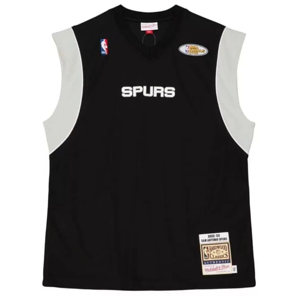 Apparel Mitchell & Ness T-Shirts & Tops-Authentic San Antonio Spurs 2002-03 Shooting Shirt