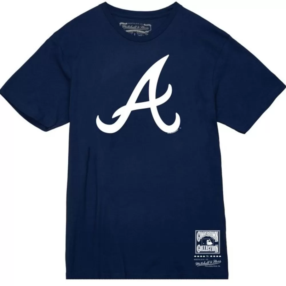 Apparel Mitchell & Ness T-Shirts & Tops-Basic Logo 1 Tee Atlanta Braves