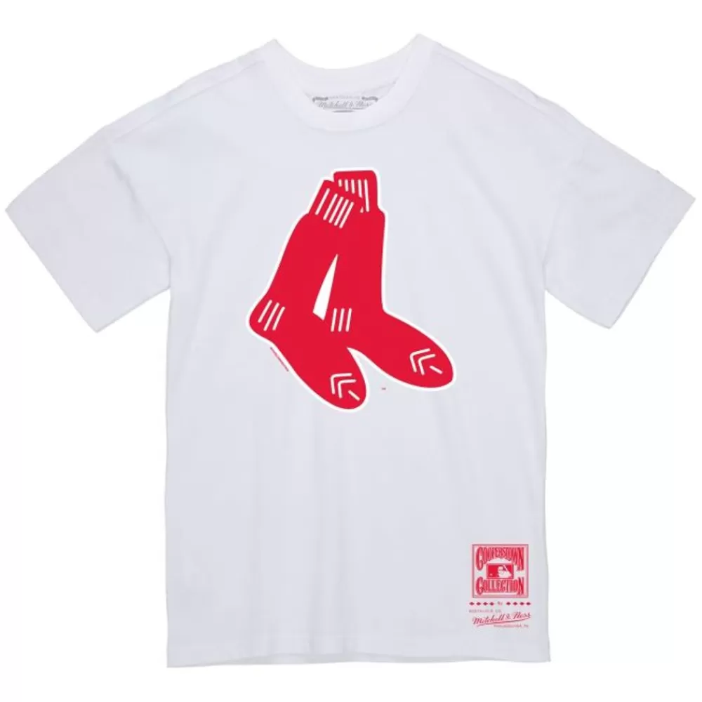 Apparel Mitchell & Ness T-Shirts & Tops-Basic Logo 1 Tee Boston Red Sox