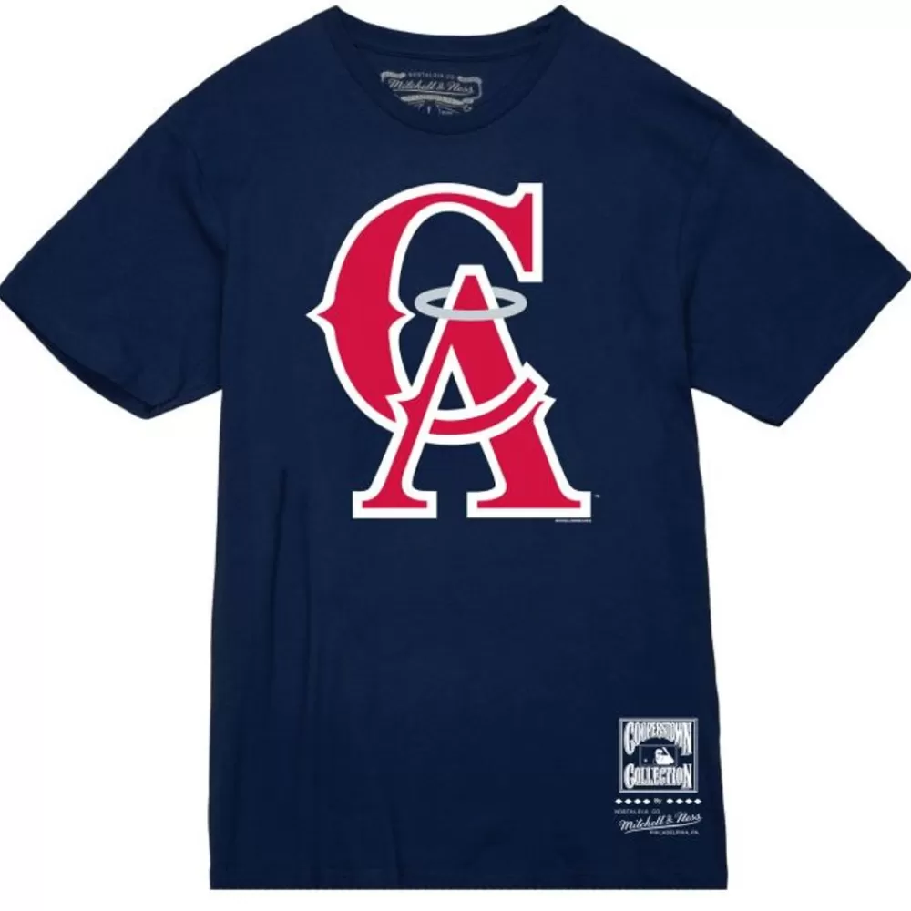 Apparel Mitchell & Ness T-Shirts & Tops-Basic Logo 1 Tee California Angels