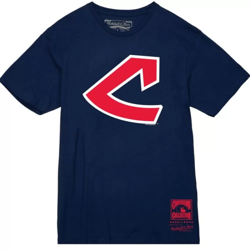 Apparel Mitchell & Ness T-Shirts & Tops-Basic Logo 1 Tee Cleveland Indians
