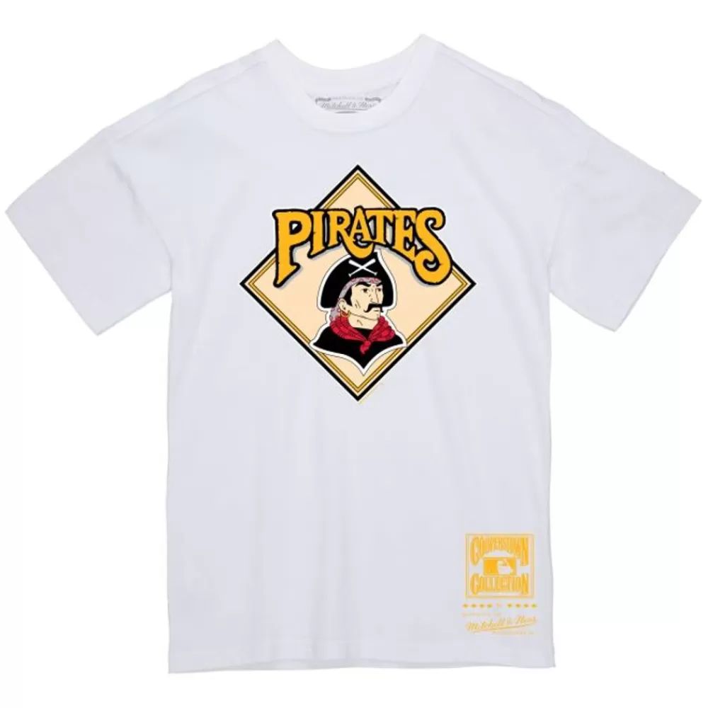Apparel Mitchell & Ness T-Shirts & Tops-Basic Logo 1 Tee Pittsburgh Pirates