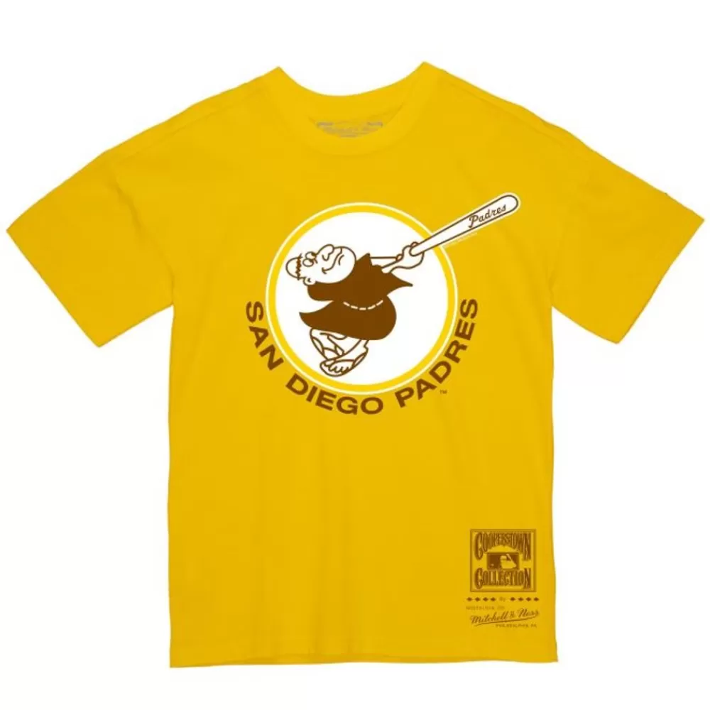 Apparel Mitchell & Ness T-Shirts & Tops-Basic Logo 1 Tee San Diego Padres