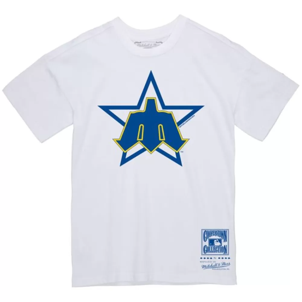 Apparel Mitchell & Ness T-Shirts & Tops-Basic Logo 1 Tee Seattle Mariners