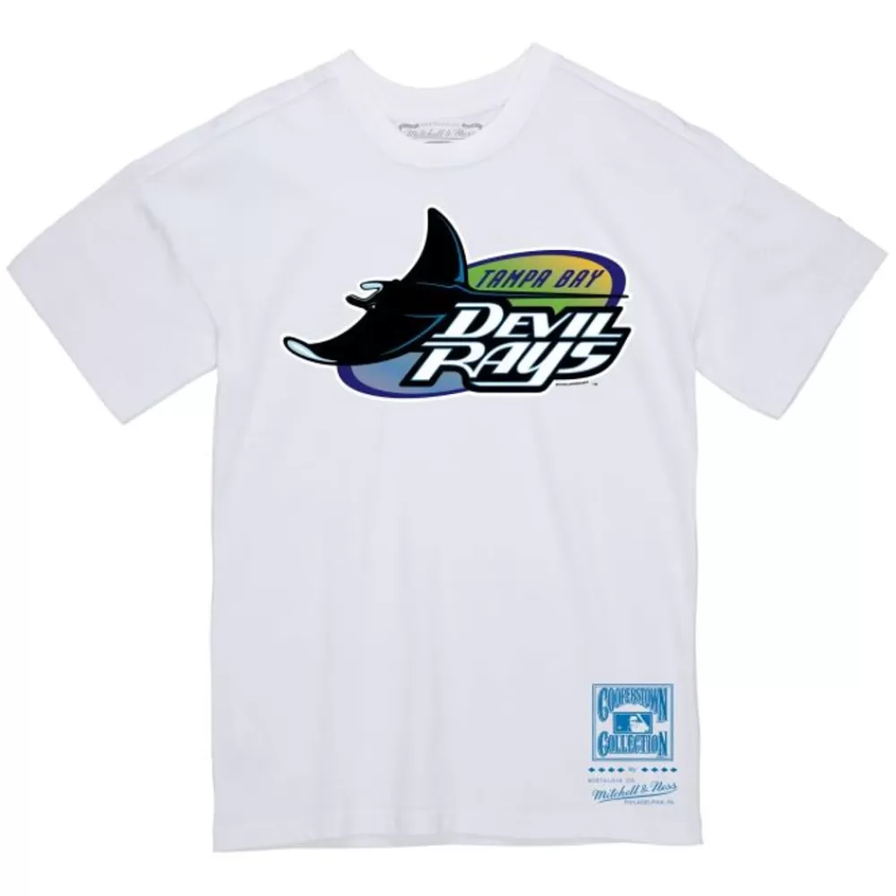 Apparel Mitchell & Ness T-Shirts & Tops-Basic Logo 1 Tee Tampa Bay Rays