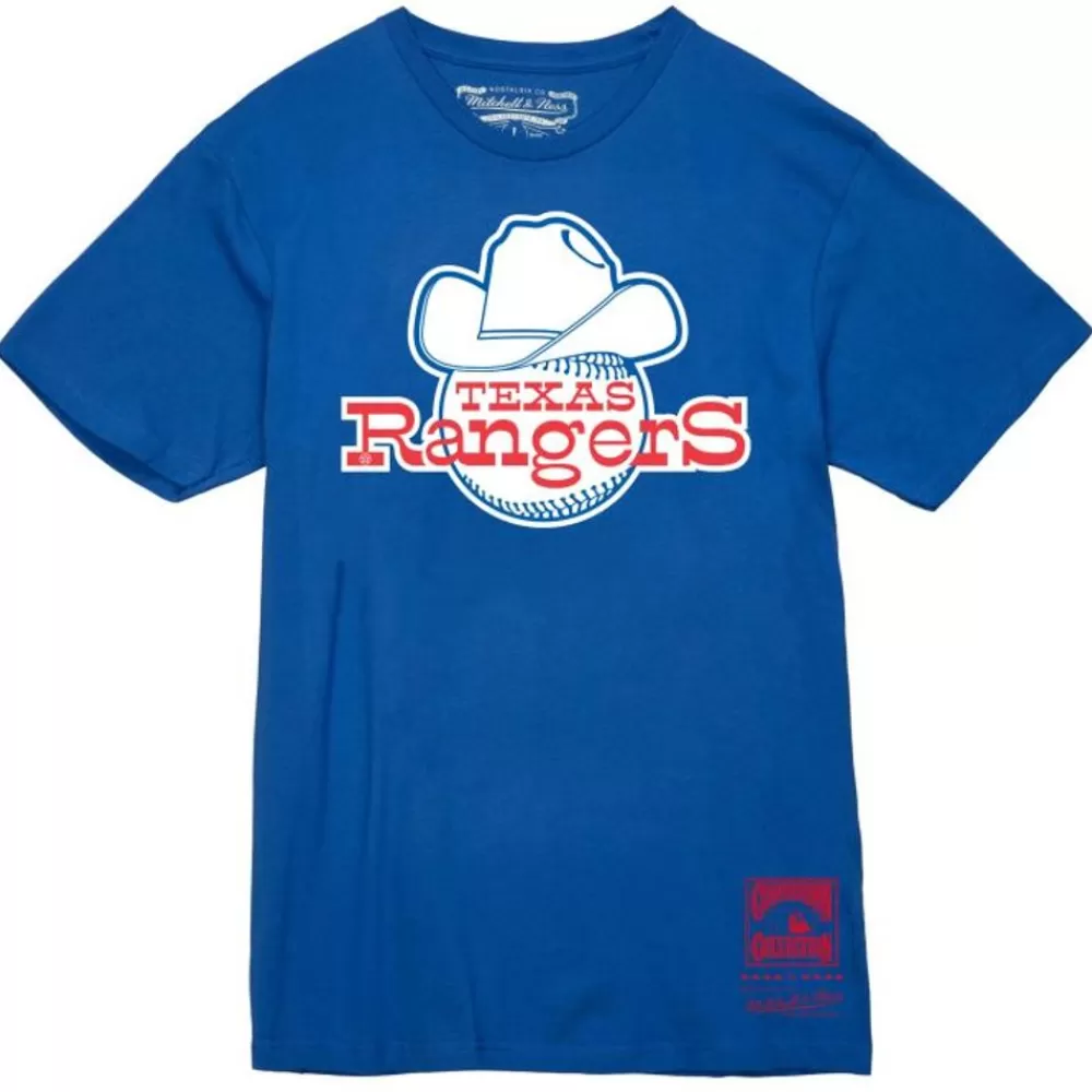 Apparel Mitchell & Ness T-Shirts & Tops-Basic Logo 1 Tee Texas Rangers