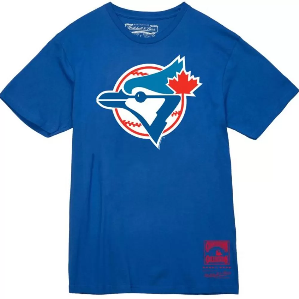 Apparel Mitchell & Ness T-Shirts & Tops-Basic Logo 1 Tee Toronto Blue Jays