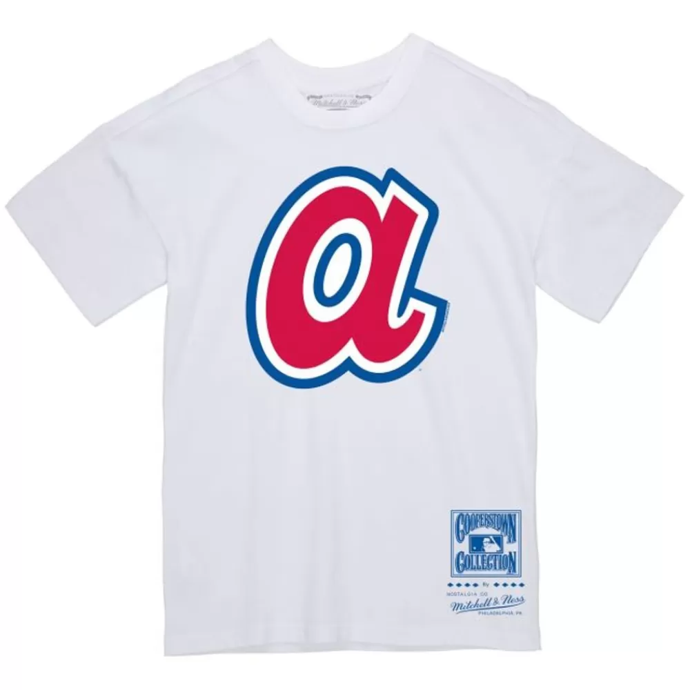 Apparel Mitchell & Ness T-Shirts & Tops-Basic Logo 2 Tee Atlanta Braves
