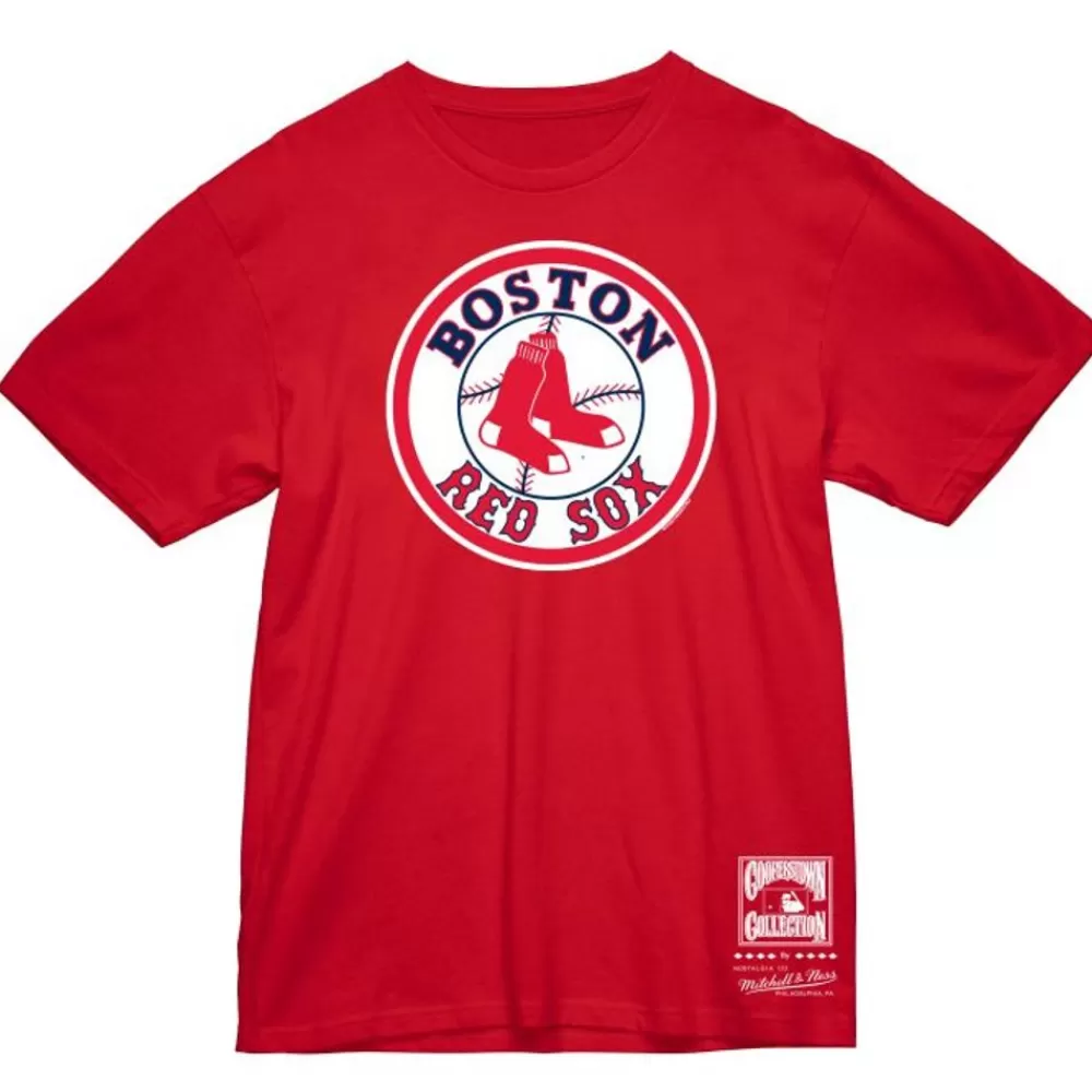 Apparel Mitchell & Ness T-Shirts & Tops-Basic Logo 2 Tee Boston Red Sox