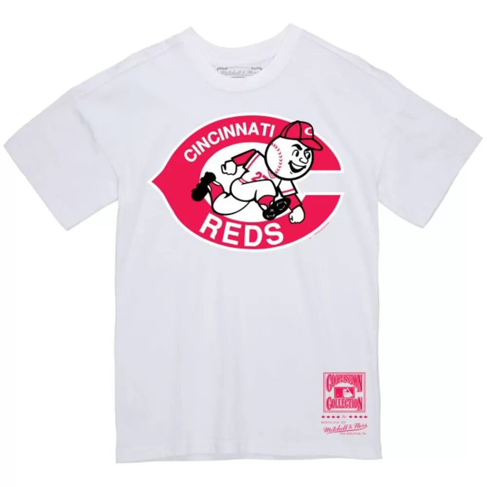 Apparel Mitchell & Ness T-Shirts & Tops-Basic Logo 2 Tee Cincinnati Reds