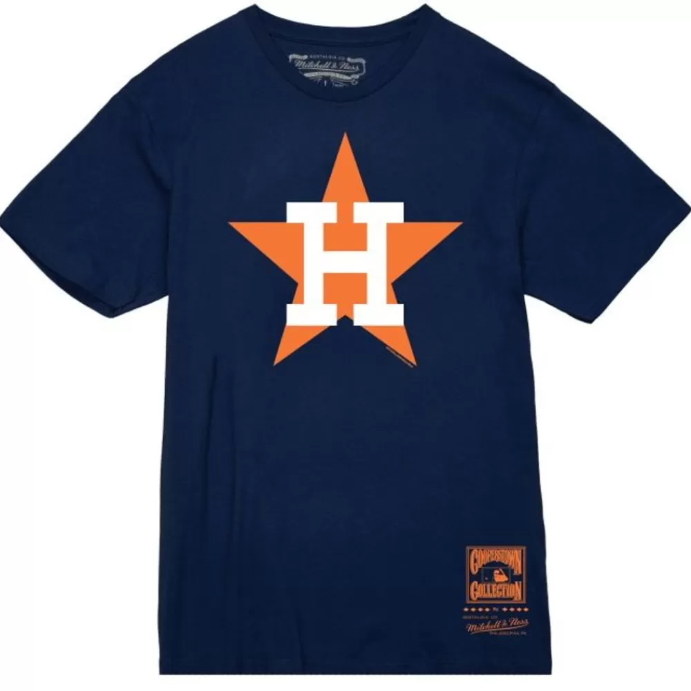 Apparel Mitchell & Ness T-Shirts & Tops-Basic Logo 2 Tee Houston Astros