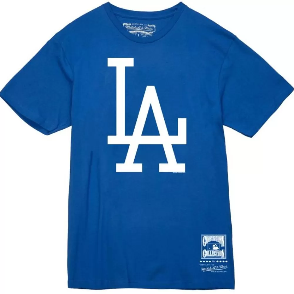 Apparel Mitchell & Ness T-Shirts & Tops-Basic Logo 2 Tee Los Angeles Dodgers