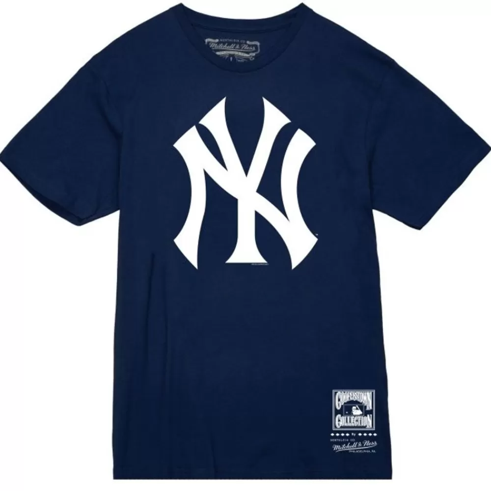 Apparel Mitchell & Ness T-Shirts & Tops-Basic Logo 2 Tee New York Yankees
