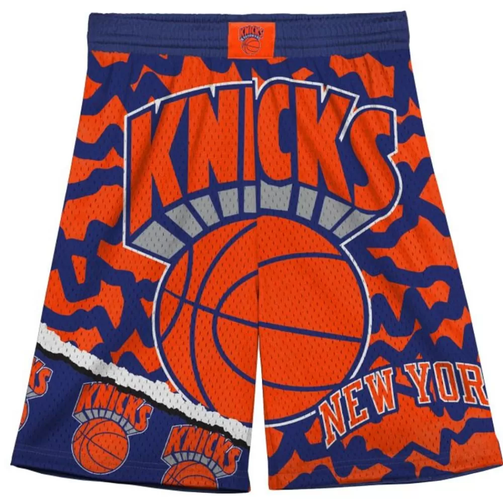 Apparel Mitchell & Ness Big Kids-Big Face Jumbotron Mesh Shorts New York Knicks